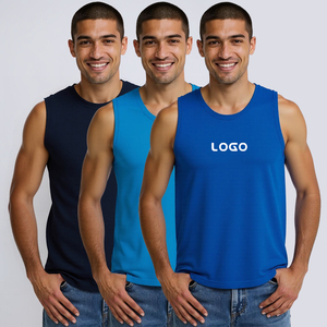 Débardeur de sport pour homme en polyester, sans manches, à design réfléchissant trois couleurs, haute élasticité, personnalisable, idéal pour la course estivale - Product Image 6