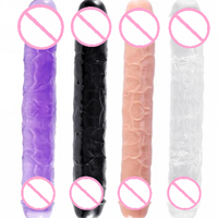 Dildo réaliste mini populaire avec ventouse, grand dildo réaliste double en silicone, dildo de massage pour jouet sexuel lesbien