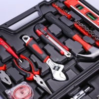 Ensemble d'outils combinés de 110 pièces dans un étui portable pour l'entretien général et l'atelier