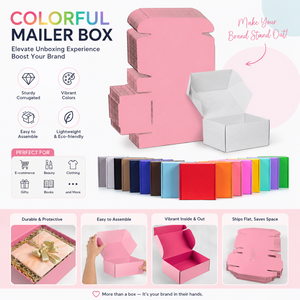Colorful <b>Foldable</b> Corrugated Cardboard <b>Box</b> For Gift and Craft Use Recyclable Customizable Packaging - Product Image 3