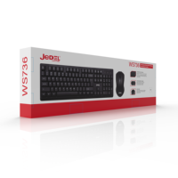 Vente en gros d'accessoires informatiques Clavier et souris rétroéclairés par LED sans fil à 104 touches pour ordinateur de bureau