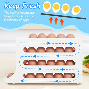 Organizador de Huevos Apilable de 3 Niveles para Encimera de Cocina, para Huevos Frescos - Product Image 5