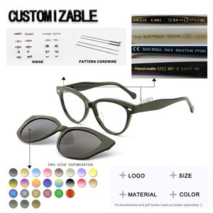 Lunettes de soleil polarisées à clipser UV400 légères confortables anti-radiation style œil de chat - Product Image 3