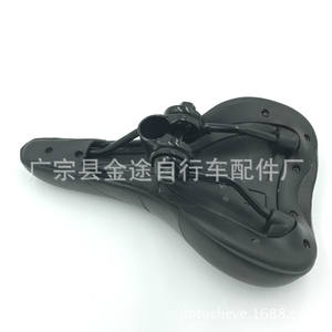 Sillín de Bicicleta Jintu con Diseño Cóncavo y Rebote Cómodo para Bicicleta de Montaña y Carretera, Unisex para Adultos, Negro con Detalles en Color - Product Image 3