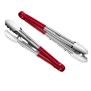 Stainless Steel Food <b>Tongs</b> 304 Heavy Duty Anti Slip <b>Kitchen</b> BBQ Meat Fish Steak Clip Restaurant Commercial Use - Product Image 3