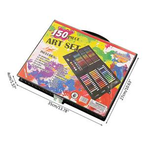 Ensemble d'art LISI 150 pièces avec chevalet double face, pastels à l'huile, crayons de couleur, emballage plastique, option de <span class=keywords><strong>logo</strong></span> personnalisé pour le dessin - Product Image 2