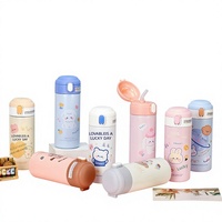 Gobelet isotherme pop-up en acier inoxydable 304, design mini-pois de dessin animé, haute esthétique, pour filles et enfants, portable, cadeau, vente en gros