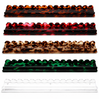 Support magnétique en acrylique épaissi pour tuiles de Mahjong, avec rainures ondulées, pour Mahjong américain, idéal pour les magasins de jeux de société et les coffrets cadeaux.