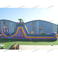 Parcours d'obstacles gonflable de grande taille, château gonflable, course d'obstacles gonflable personnalisée, location en plein air pour adultes, directement de l'usine pour la location