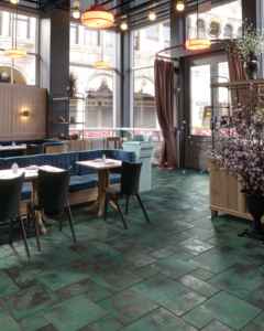 Màu xanh lá cây đám mây cổ điển sang trọng sứ phòng tắm gạch ban công không trượt gạch lát sàn gốm gạch men - Product Image 5