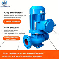 Pompa Booster Pipa Sentrifugal Vertikal Kustom dari Besi Cor Tahan Ledakan Berdaya Tinggi untuk Irigasi Pertanian.