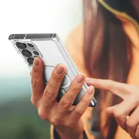 Étui de charge magnétique sans fil d'origine pour Samsung Galaxy S21 S22 S23 S24 S25 Ultra Plus FE A55 A35 A15, coque transparente antichoc
