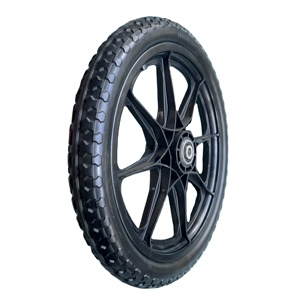 Lốp xe đạp đặc PU 16 inch 16x1.95, không săm, bi bạc đạn, xe đẩy xe đạp công nghiệp, xe kéo xe đạp nhựa, bán lẻ, tình trạng mới - Product Image 1