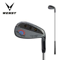 Wedge de golf de qualité supérieure en acier au carbone 1020 forgé, placage PVD noir, main droite, dextérité, loft 50-60, inclinaison 63,5, fraisé CNC