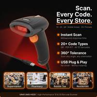 Lecteur de codes-barres filaire 1D 2D UIMG HS20 Plug and Play CMOS 640x480 USB pour la numérisation des étiquettes des magasins de vêtements