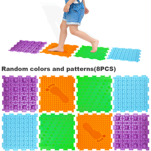Tapis de massage pour les pieds antidérapant pour enfants, entraînement sensoriel tactile, coussin de pression pour les doigts des bébés, coussin en silicone - Product Image 1