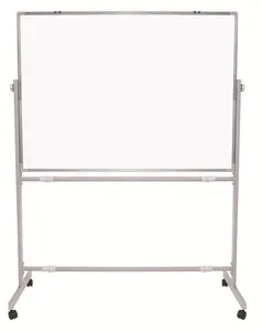 Beweegbare Revolving Conferentie Board/Aluminium Dubbele Kanten Whiteboard Met Wielen