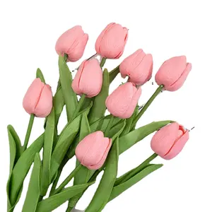 Decoração de casa de flor de simulação de tulipa de 34 cm em grande venda