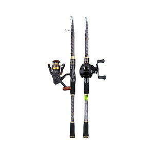 Canne à Pêche Télescopique en Carbone Luya Portable avec Anneau Large pour Lancer à Longue Distance Cible Carpe Crevette Brochet Perche - Product Image 1