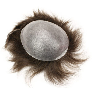 Commercio all'ingrosso brasiliani del virgin dei <span class=keywords><strong>capelli</strong></span> umani marrone colore dei <span class=keywords><strong>capelli</strong></span> di formato 7x9 pollici sottile pizzo traspirante uomini dei <span class=keywords><strong>capelli</strong></span> umani parrucchino - Product Image 2