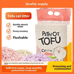 Litière pour chat en tofu, absorbante, désodorisante, antibactérienne, agglomérante, biodégradable, <span class=keywords><strong>livraison</strong></span> directe d'usine en gros - Product Image 2