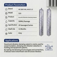 Adhésif silicone de qualité ingénierie, personnalisé, en gros, pour isolation acoustique, haute amortisation des vibrations, étanche et écologique