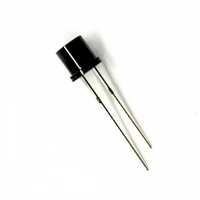 16mil Puce Corps Noir Lentille Dip F5 Tête Ronde Plate 120deg Émetteur 5mm 850 IR LED Diode