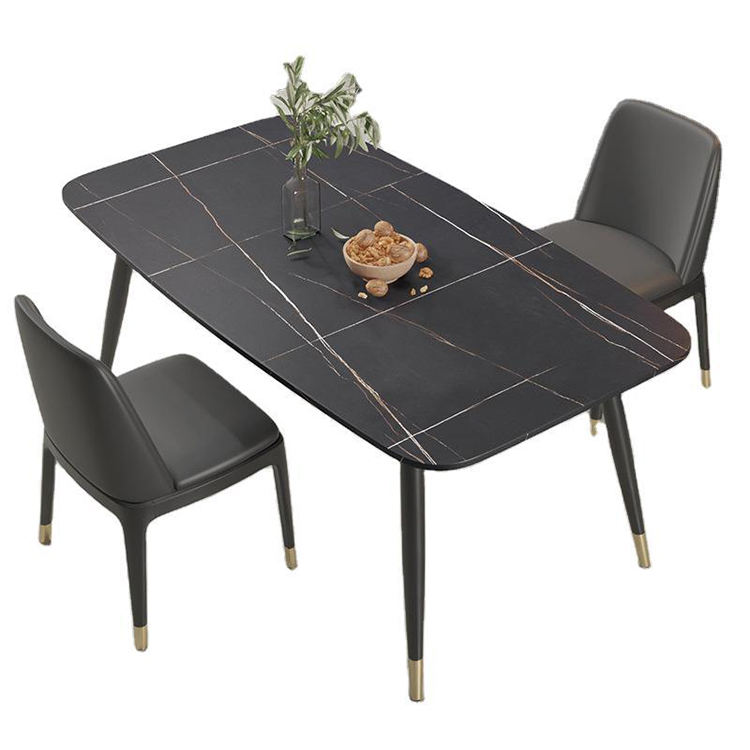 หินอ่อนหินสีดำ