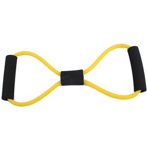 Personalizzato Colorato Della Ragazza Busto Expander Yoga 8-<span class=keywords><strong>parola</strong></span> Fitness Pull Rope - Product Image 3