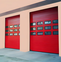 Porte verticale isolée en acier galvanisé pour entrepôt, usine, entrepôt frigorifique et garage