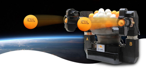 Robot đánh bóng bàn tự động HUIPANG S1001, hai đầu phục vụ, hai đường ra. Robot bóng bàn. - Product Image 5