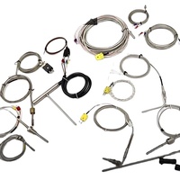 Sensor Suhu Tinggi Tipe K Baja Tahan Karat OEM/ODM yang Dapat Disesuaikan 0-1300C Kelas 1 Akurasi Industri
