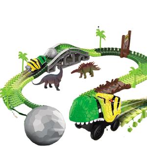 Parcours de Voiture Électrique en Spirale Dinosaure Paradise, Aventure sur Rail, Assemblage de Piste, Petit Train, Jouet de Voiture pour Enfants - Product Image 2