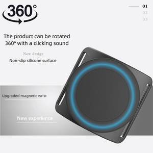 2nd Gen Magnetic Wrist Phone Holder Full Sponge Strong Magnet 360° Rotation Anti Loss Buckle Arm Band <b>Stand</b> for <b>Cycling</b> Running - Product Image 5