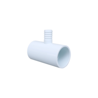 Raccord en PVC blanc de 1-1/2 po x 3/4 po, réduction en T - HT-B65, pour la plomberie, pour jardin, spa gonflable extérieur
