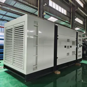 مولد كهرباء ديزل بعازل للصوت مولد كبير 1000kva 800kw من الجهات المصنعة في الصين 1100kva 880kw