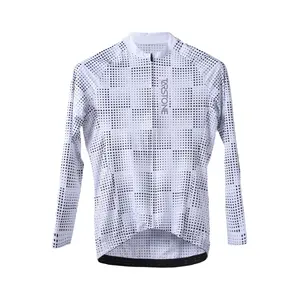 Camiseta de ciclismo blanca de manga larga personalizada Tarstone para hombre, ropa de bicicleta de verano