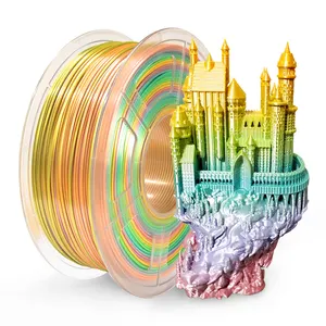 OEM ODM PLA Silk Rainbow 3D Printer Filamentos Printing Filament 1kg ABS Petg Pla Plus 1.75mm 1kg For 3D Printer