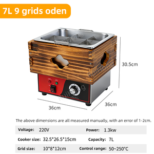 Équipement de cuisine portable commercial, pot de cuisson électrique antiadhésif à grain de <span class=keywords><strong>bois</strong></span> Oden, économie d'énergie, <span class=keywords><strong>prix</strong></span> abordable - Product Image 2