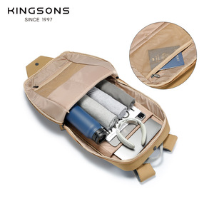 Kingsons Women's <b>Backpack</b> 10516 <b>Lightweight</b> Water Resistant Solid Color Everyday Use - Product Image 2