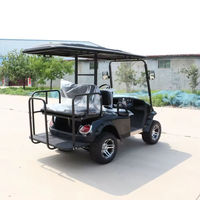 Mobil Golf Listrik 4 Kursi 48V Baterai Lithium Legal di Jalan Raya, Custom dengan Meteran untuk Utilitas Lingkungan Perumahan