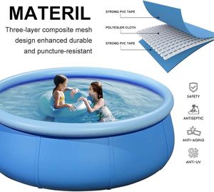 <span class=keywords><strong>Piscine</strong></span> gonflable pour adultes en <span class=keywords><strong>vacances</strong></span> d'été, utilisée dans le jardin, la terrasse, la pelouse, en extérieur, en intérieur, <span class=keywords><strong>piscine</strong></span> amusante pour la baignade - Product Image 6