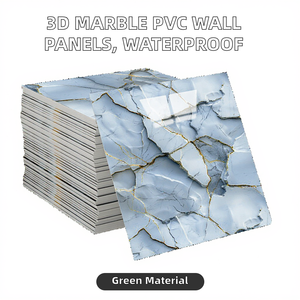Adesivi Murali 3D in Vinile Autoadesivo Ecologico Moderno Impermeabile e Antimacchia Effetto Marmo per Appartamenti, Soggiorni e Palestre - Product Image 2