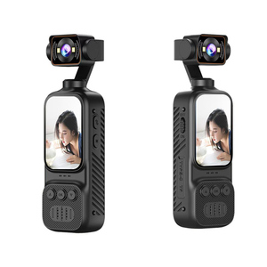 Caméra de vlogging de poche 4K avec écran rabattable LCD 2,0" 270° °   Webcam grand angle à mise au point automatique pour la diffusion en direct sur <span class=keywords><strong>YouTube</strong></span> 128 Go - Product Image 3