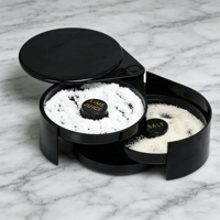 Boîte à épices portable réutilisable Margaret, outil de barman, plateau rotatif à 3 niveaux pour jus de citron, sucre, sel, avec éponge