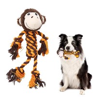 Jouets en peluche pour chiens en coton, résistants aux morsures, pour le nettoyage des dents, jouets interactifs pour le grincement des dents, jouets à mâcher pour animaux de compagnie
