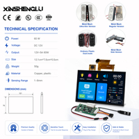 DC12V 60W 5 Inci Sensor Sentuh Cermin Pintar Layar Sentuh Saklar Penghilang Kabut LED Modul Kontrol Kamar Mandi IP21 OEM ODM