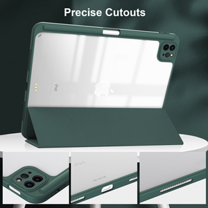 เคสไอแพดอะคริลิกใส ปี 2025 สำหรับ Air Pro 11 นิ้ว พร้อมฟังก์ชันแม่เหล็กเปิด-ปิดหน้าจออัตโนมัติ และช่องใส่ปากกา JUNCHI - Product Image 4