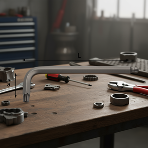 ประแจหกเหลี่ยมรูปตัว L ความยาว 280 มม. เครื่องมือประแจอัลเลนแบบเมตริก - Product Image 3