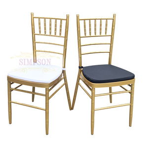 Modern Metal napolyon sandalyeler Tiffany <span class=keywords><strong>Chivari</strong></span> otel ziyafet sandalye ile koltuk minderi - Product Image 1